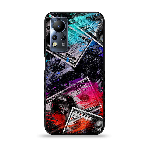 Infinix Note 12 G88 - Dollar Design 4 - Premium Printed Glass soft Bumper shock Proof Case CS-20811