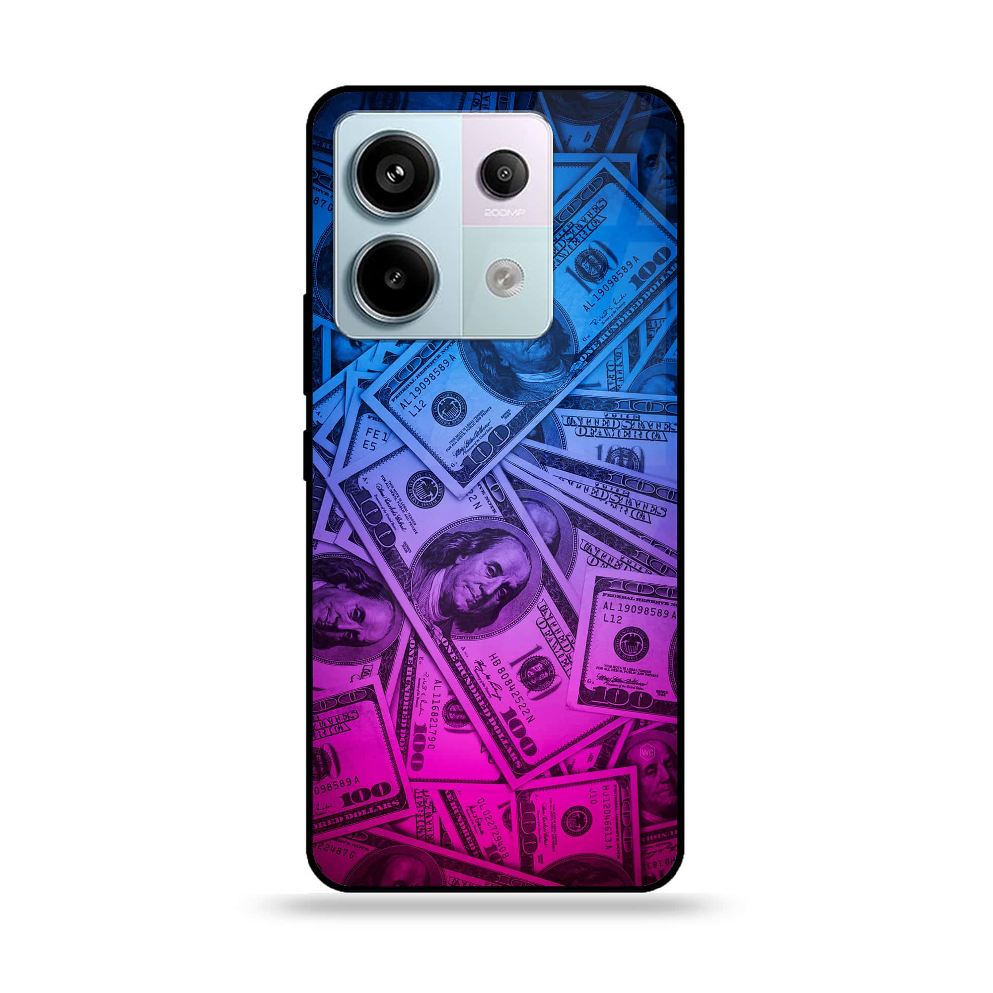Redmi Note 13 - Dollar Series - Premium Metal Printed soft Bumper shock Proof Case