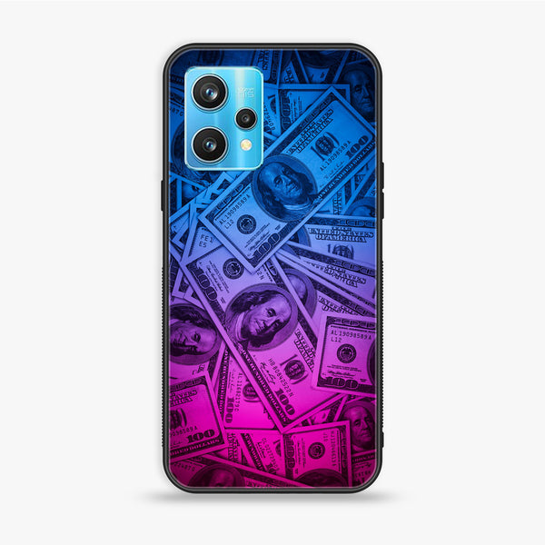 Realme 9 Pro Plus / Realme 9 4G- Dollar Design 3 - Premium Printed Glass soft Bumper shock Proof Case CS-14703 CS-24066