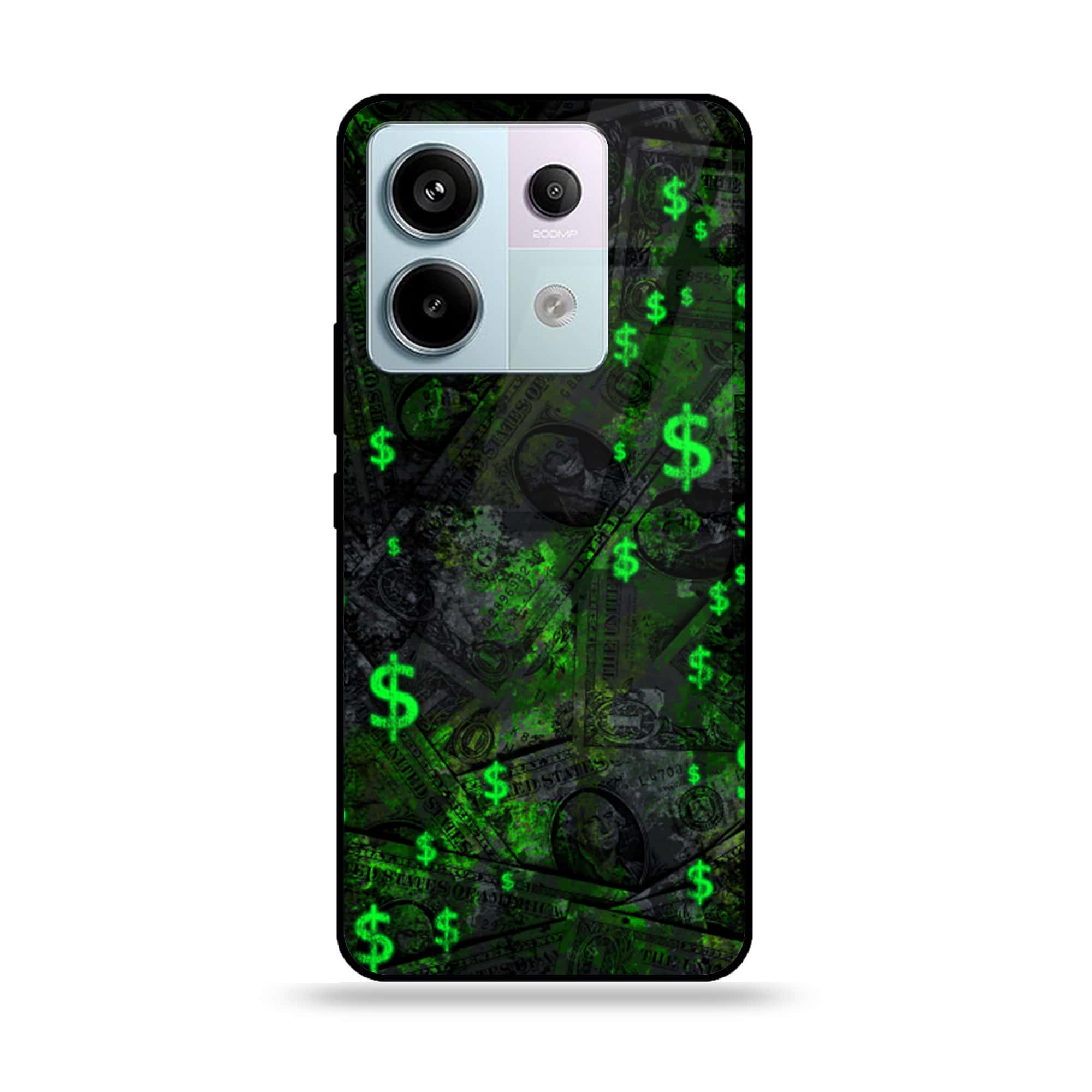 Redmi Note 13 - Dollar Series - Premium Metal Printed soft Bumper shock Proof Case