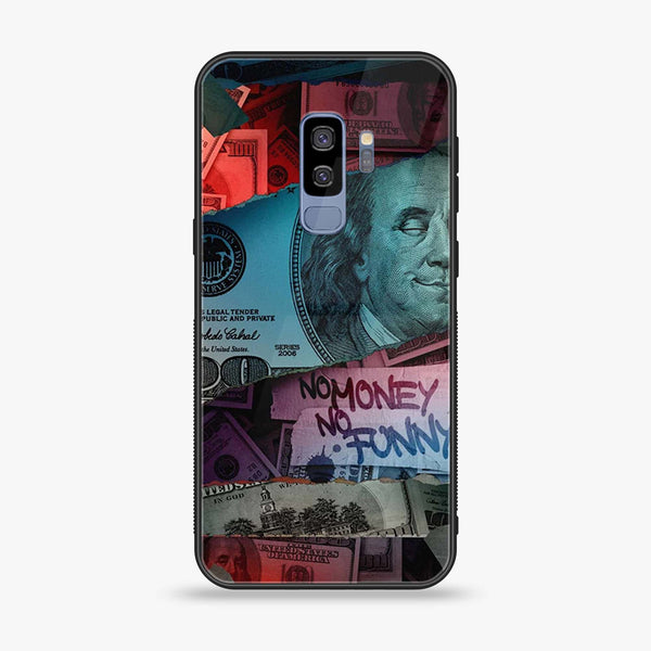 Samsung Galaxy S9 Plus - Dollar Design 8- Premium Printed Glass soft Bumper shock Proof Case CS-12004