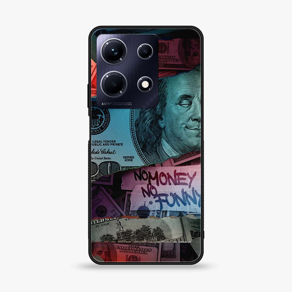 Infinix Note 30 - Dollar Design 8- Premium Printed Glass soft Bumper shock Proof Case  CS-31868