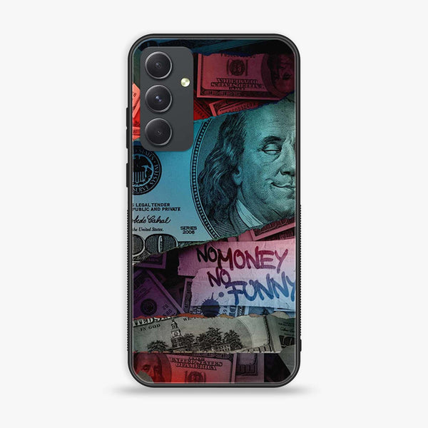 Samsung Galaxy A24 4G - Dollar Design 8 - Premium Printed Glass soft Bumper shock Proof Case CS-15231