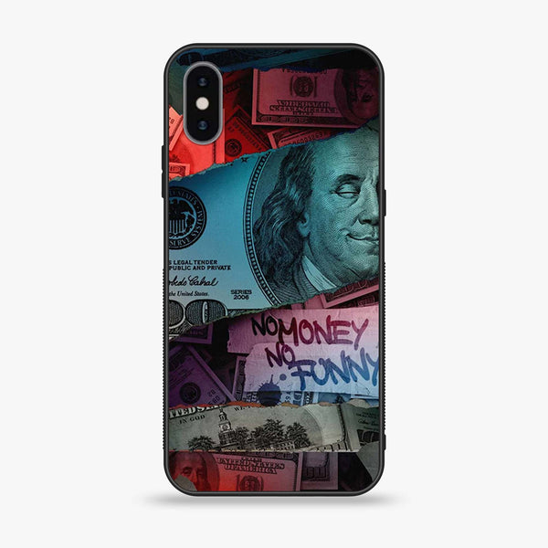 iPhone Xs Max - Dollar Design 8 - Premium Metal Printed soft Bumper shock Proof Case  CS-25567