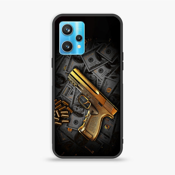 Realme 9 Pro Plus - Dollar Design 7- Premium Printed Glass soft Bumper shock Proof Case CS-13170CS-13172 CS-13174