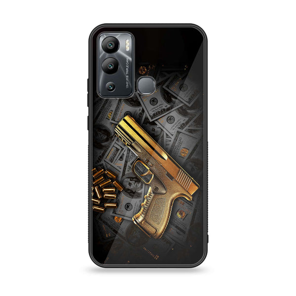 Infinix Hot 12i - Dollar Design 7 - Premium Metal Printed soft Bumper Shock Proof Case CS-8725 CS-8726 CS-8727