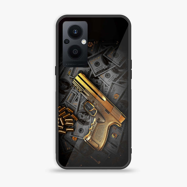 Oppo Reno 7z/OnePlus N20/ F21 Pro 5g - Dollar Design 7 - Premium Printed Glass soft Bumper shock Proof Case CS-19806