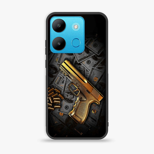 Infinix Smart 7/7 HD - Dollar Design 7 - Premium Printed Glass soft Bumper shock Proof Case CS-45766