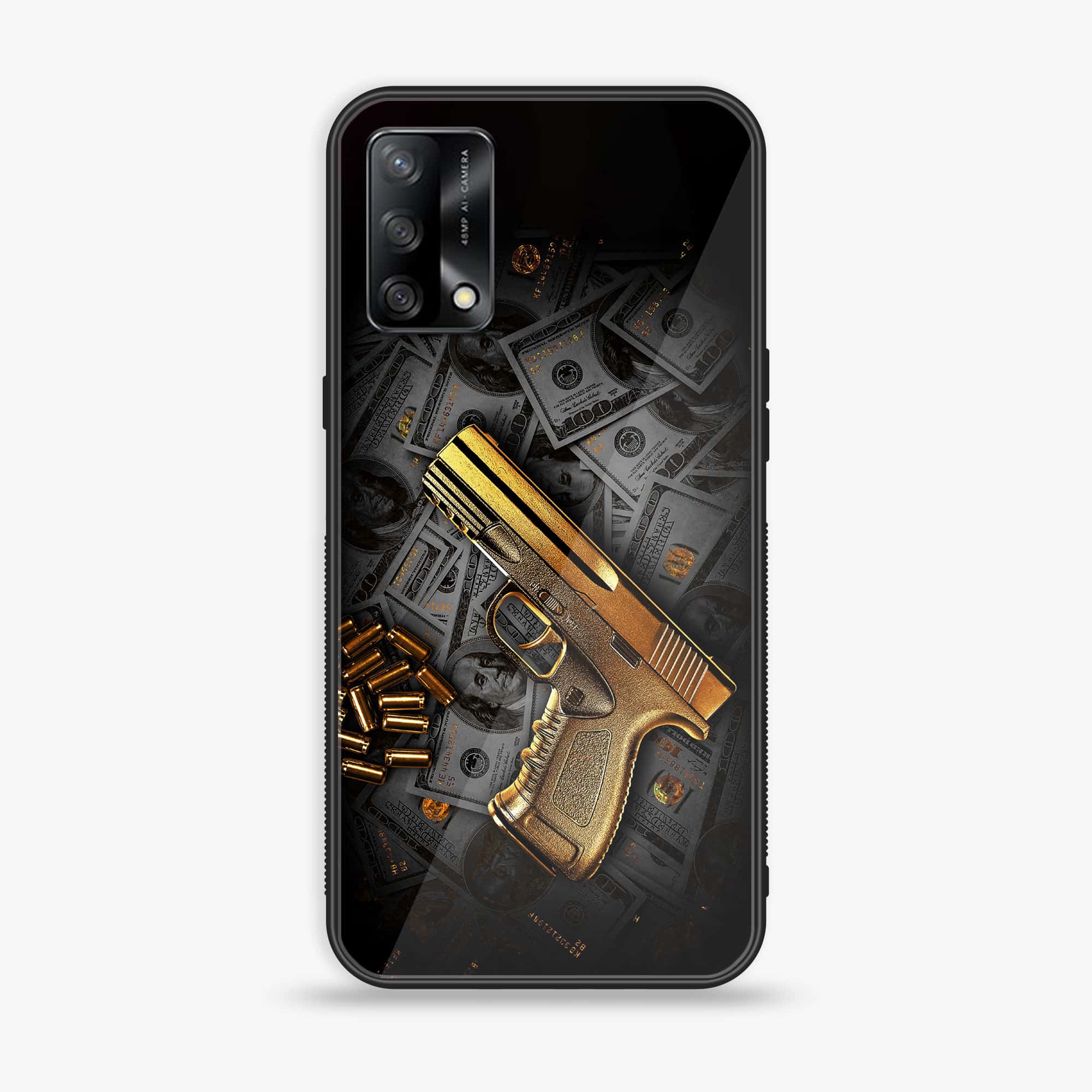 Oppo F19s - Dollar Series - Premium Metal Printed soft Bumper shock Proof Case
