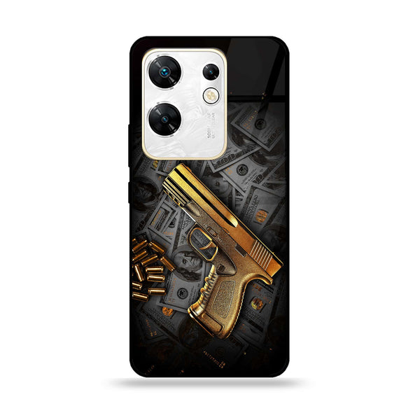 Infinix Zero 30 4G - Dollar Design 7 - Premium Printed Glass soft Bumper shock Proof Case CS-22559