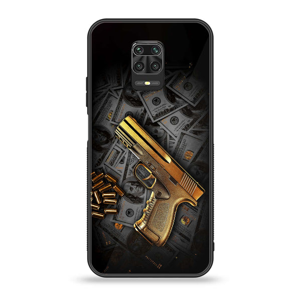 Xiaomi Redmi Note 9S - Dollar Design 7 - Premium Printed Glass soft Bumper shock Proof Case CS-8043