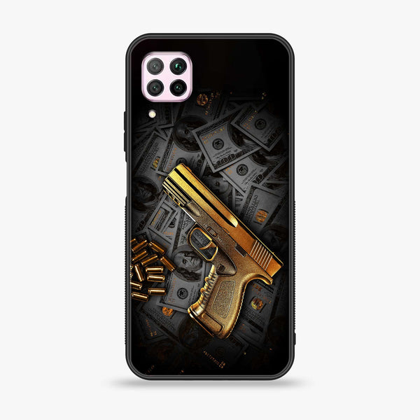 Huawei Nova 7i - Dollar Design 7 - Premium Printed Glass soft Bumper shock Proof Case  CS-31214