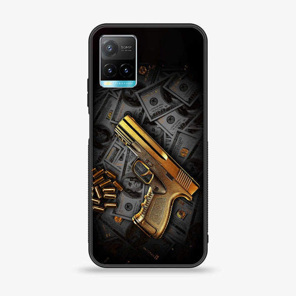 Vivo Y21 4G/ Y33s/ Y21s/ Y21A/ Y21T/Y33T - Dollar Design 7 - Premium Printed Glass soft Bumper shock Proof Case CS-26799 CS-26800 CS-26801  CS-34770 CS-40219