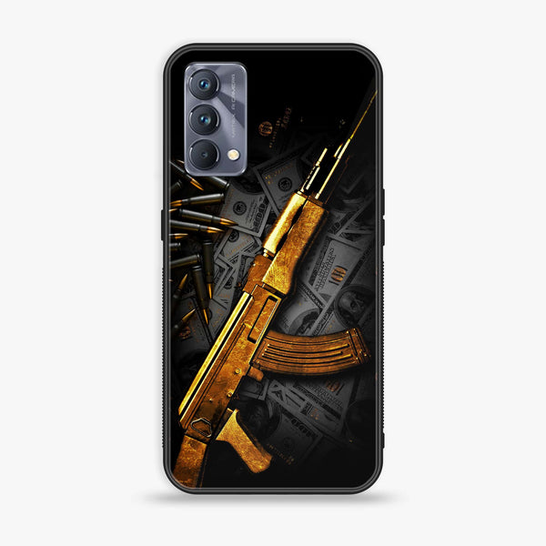 Realme GT Master Edition Dollar Series Design 6  Premium Printed Glass soft Bumper shock Proof Case CS-20346