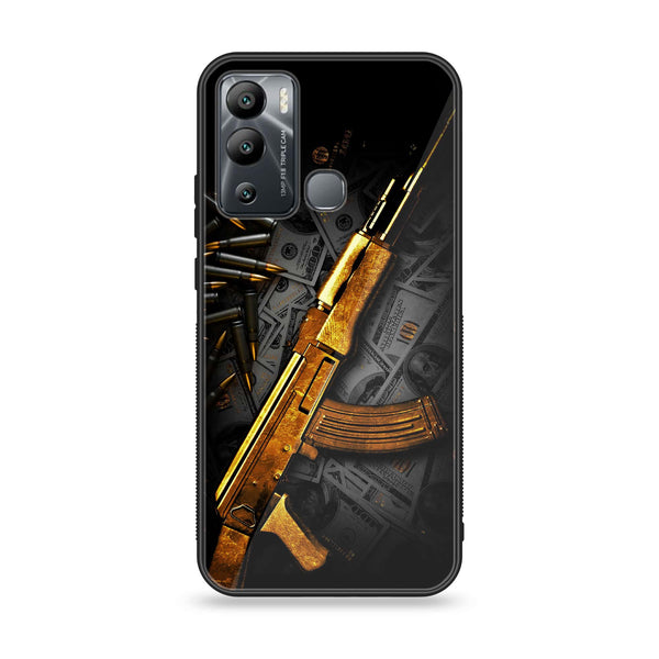 Infinix Hot 12 Play - Dollar Design 6 - Premium Metal Printed soft Bumper Shock Proof Case CS-7936 CS-14187 CS-25862