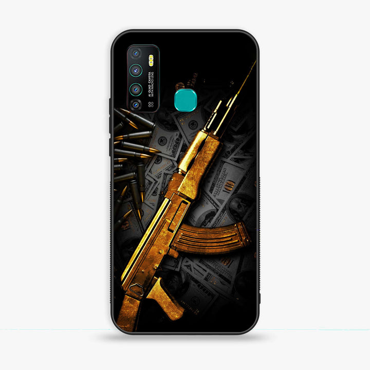 Infinix Hot 9 Play - Dollar Design 6 - Premium Metal Printed soft Bumper shock Proof Case CS-26789