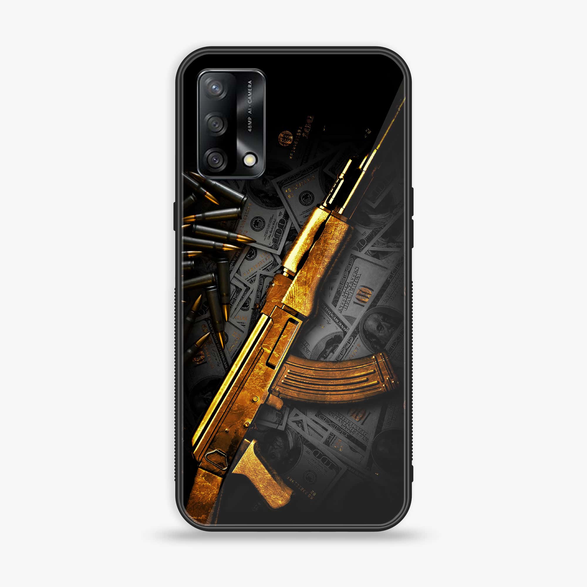Oppo F19s - Dollar Series - Premium Metal Printed soft Bumper shock Proof Case