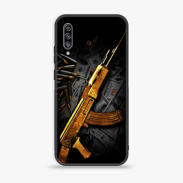 Galaxy A50/ A50s/ A30s - Dollar Design 6 - Premium Printed Glass soft Bumper shock Proof Case CS-18814