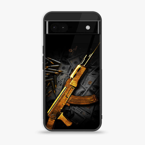 Google Pixel 6A - Dollar Design 6  - Premium Metal Printed soft Bumper Shock Proof Case CS-35268