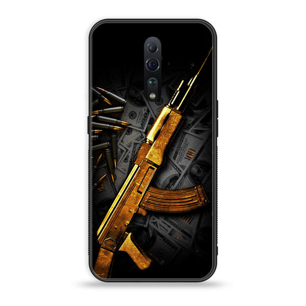 Oppo Reno Z - Dollar Design 6- Premium Printed Glass soft Bumper shock Proof Case CS-46707