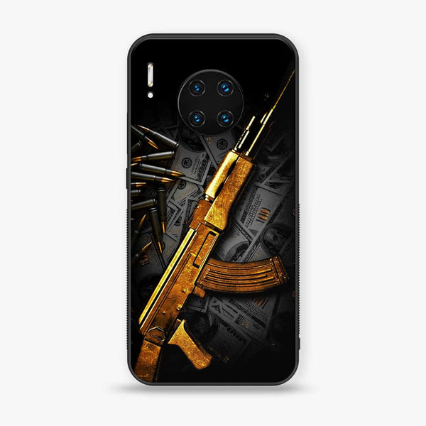 Huawei Mate 30 Pro - Dollar  Design 6 - Premium Metal Printed soft Bumper shock Proof Case  CS-31836