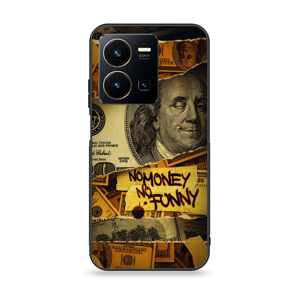 Vivo Y35 - Dollar Series - Premium Printed Glass soft Bumper shock Proof Case