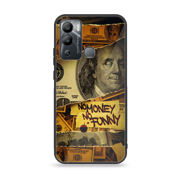 Infinix Hot 12 Play - Dollar Design 1 - Premium Metal Printed soft Bumper Shock Proof Case CS-12416 CS-25252 CS-29630