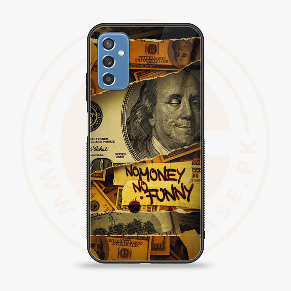 Samsung Galaxy M52 5G - Dollar Series - Premium Printed Glass soft Bumper shock Proof Case