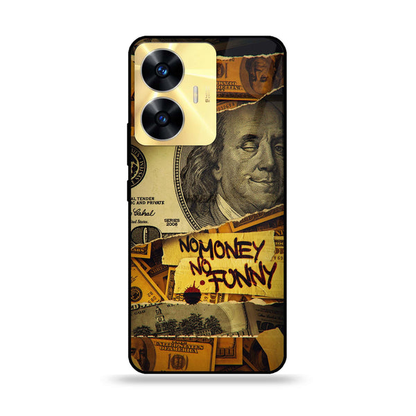 Realme C55 - Dollar Series - Premium Printed Glass soft Bumper shock Proof Case
