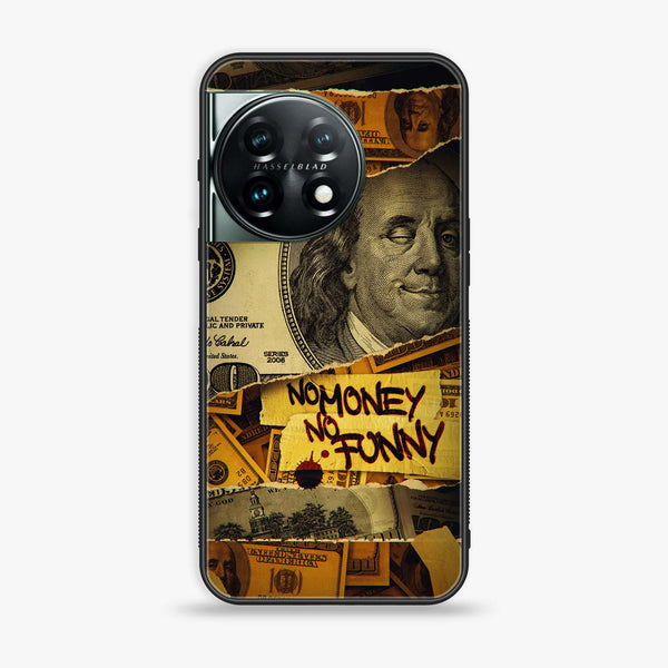 OnePlus 11 5G  - Dollar Series - Premium Printed Glass soft Bumper shock Proof Case