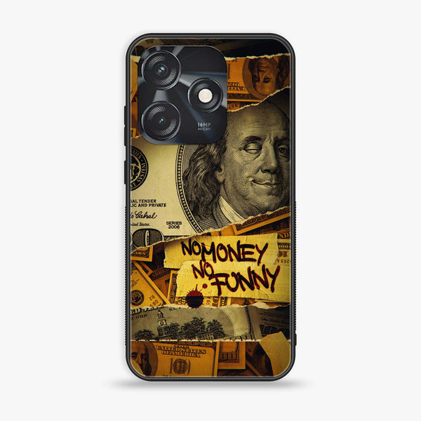 Tecno Spark 10 - Dollar Design 1 - Premium Printed Glass soft Bumper shock Proof Case CS-17720