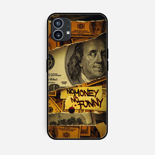 Nothing Phone (1) Dollar Series Premium Printed Glass soft Bumper shock Proof Case