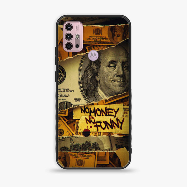 Motorola Moto G20 - Dollar Series - Premium Printed Glass soft Bumper shock Proof Case