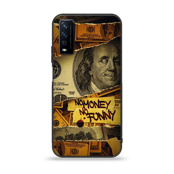Vivo Y12s Dollar Design 1 Premium Printed Glass soft Bumper shock Proof Case CS-21042