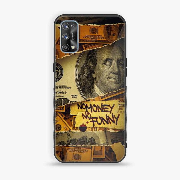 Realme 7 Pro - Dollar Series  Design 1  Premium Printed Glass soft Bumper shock Proof Case CS-19977