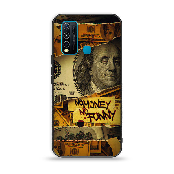 Vivo Y50 - Dollar Series - Premium Printed Glass soft Bumper shock Proof Case
