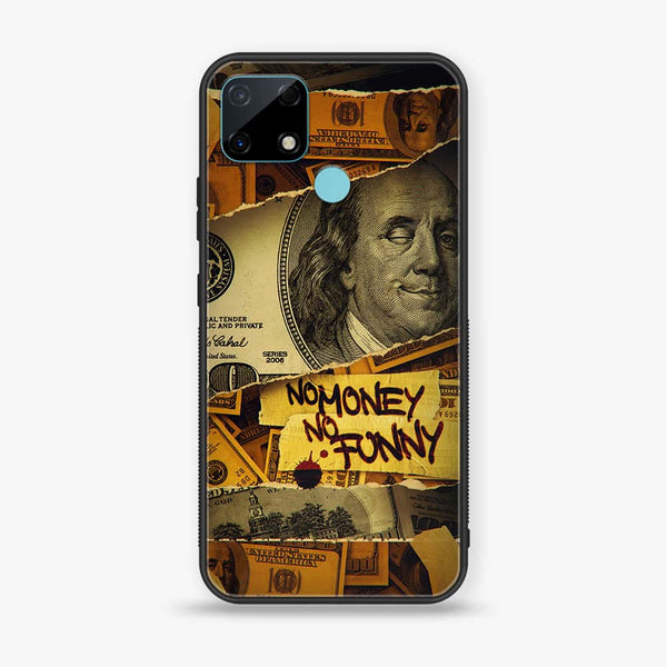 Realme C12/C25/C25s/Narzo 30A - Dollar Design 1 - Premium Printed Glass soft Bumper shock Proof Case CS-16817