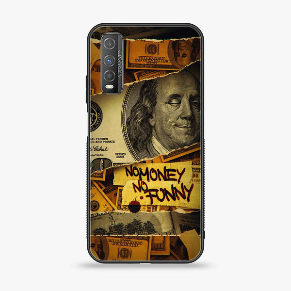 Vivo Y51s - Dollar Series - Premium Printed Glass soft Bumper shock Proof Case