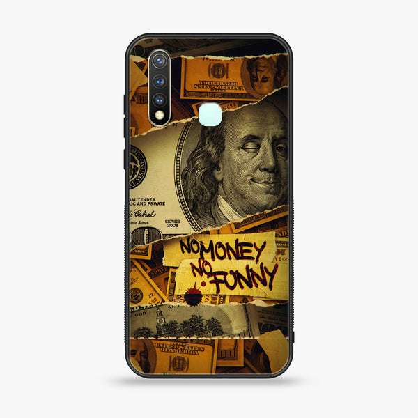 Vivo Y19 Dollar Series Premium Printed Glass soft Bumper shock Proof Case