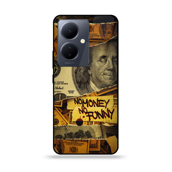 Vivo V29 Lite - Dollar Series - Premium Printed Glass soft Bumper shock Proof Case