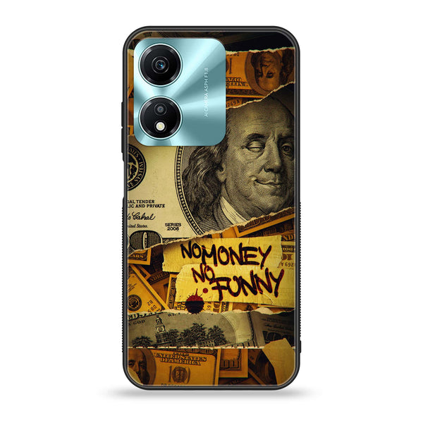 Honor X5 Plus - Dollar Series - Premium Printed Glass soft Bumper shock Proof Case