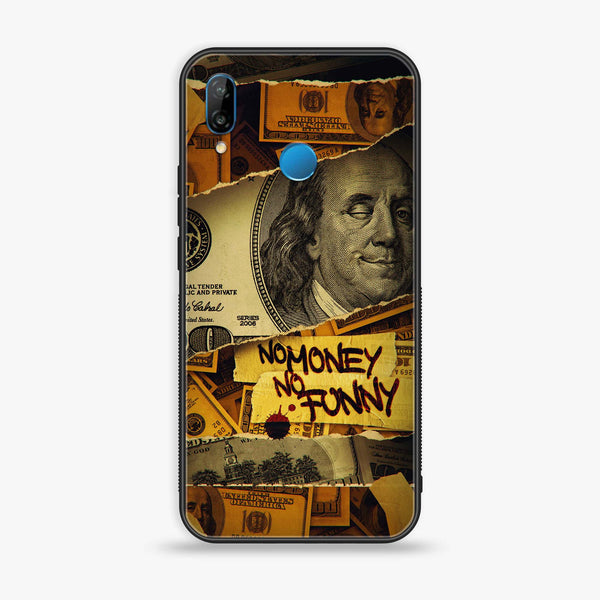 Huawei Nova 3i - Dollar Series - Premium Printed Glass soft Bumper shock Proof Case