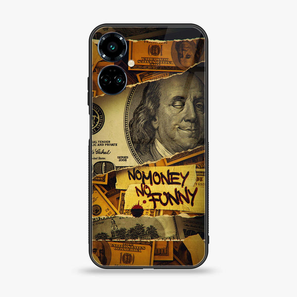 Tecno Camon 19 / 19 Pro  Dollar Design 1 Premium Printed Glass soft Bumper shock Proof Case CS-35809