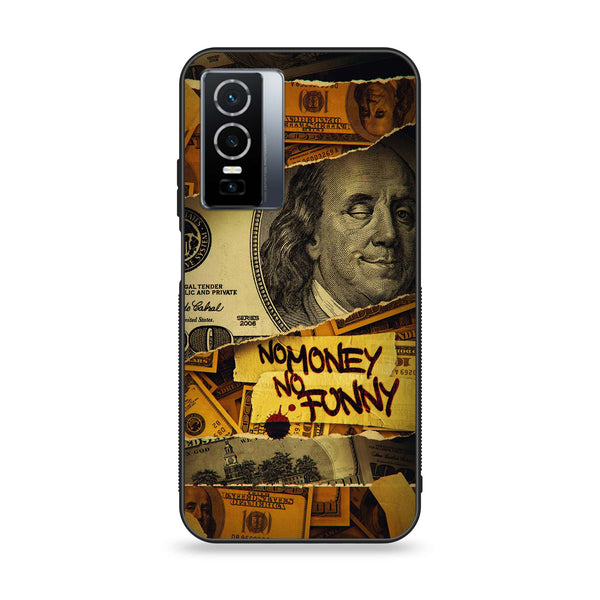 Vivo Y76 5g - Dollar Design 1 - Premium Printed Glass soft Bumper shock Proof Case CS-20672