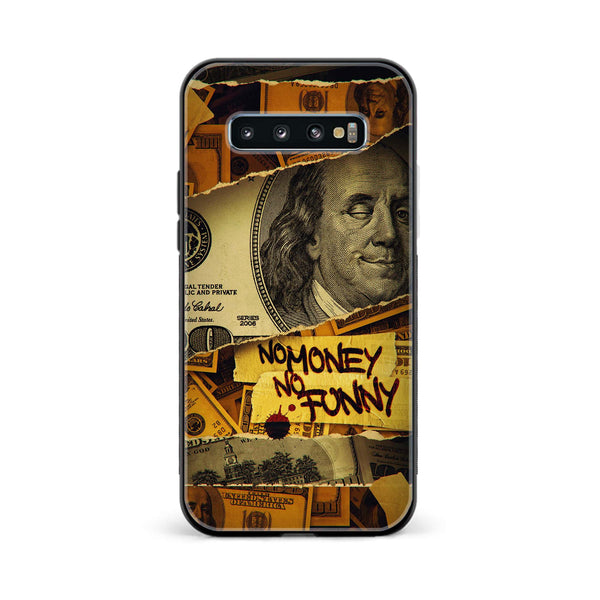 Galaxy S10 Plus - Dollar Design 1 - Premium Printed Glass soft Bumper shock Proof Case CS-36899