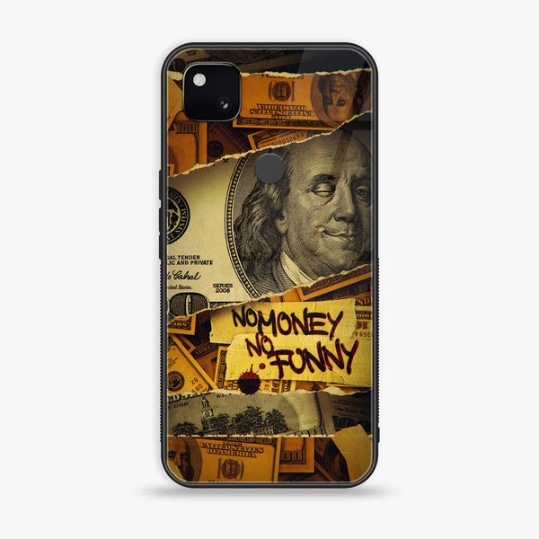 Google Pixel 4A 4G - Dollar Design 1  - Premium Metal Printed soft Bumper Shock Proof Case 36362