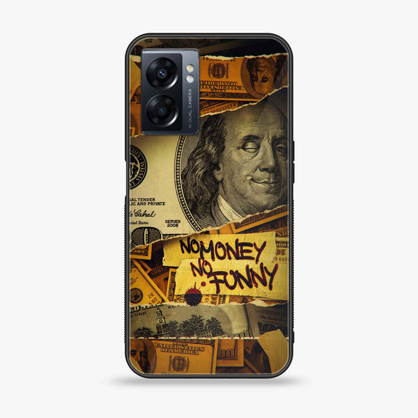 Oppo A77 4G - Dollar Series - Premium Metal Printed soft Bumper shock Proof Case