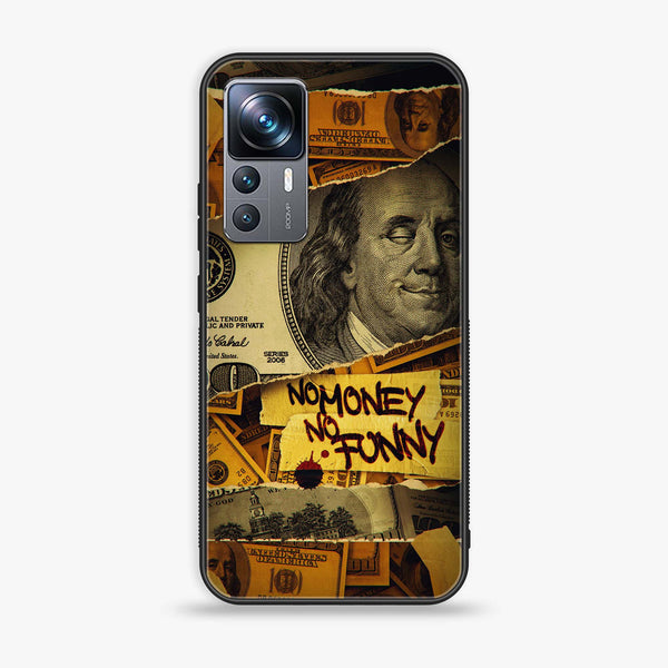 Xiaomi 12T - Dollar Series - Premium Printed Glass soft Bumper shock Proof Case