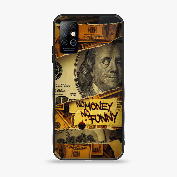 Infinix Note 8 - Dollar  Design 1  - Premium Metal Printed soft Bumper shock Proof Case CS-31780