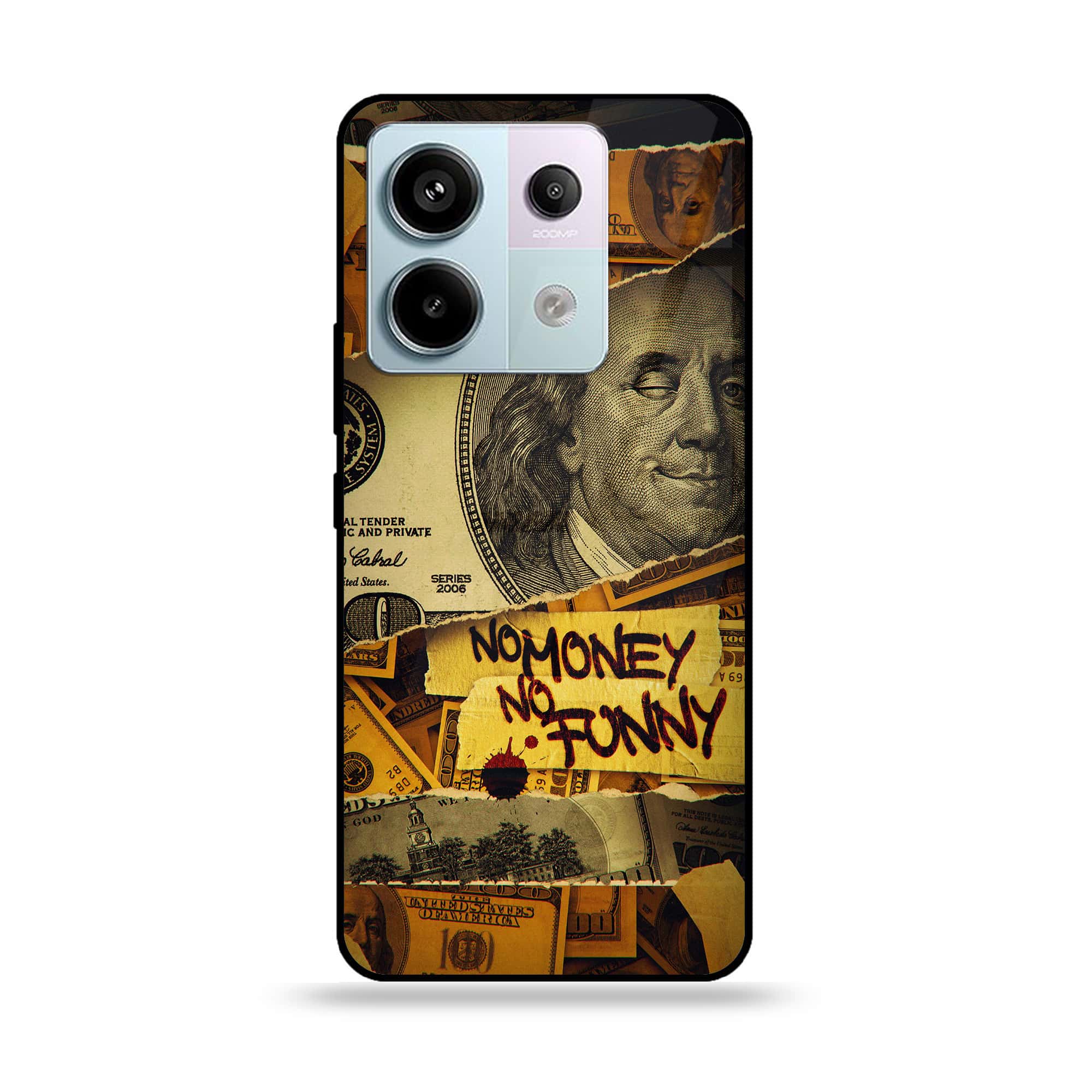 Redmi Note 13 - Dollar Series - Premium Metal Printed soft Bumper shock Proof Case
